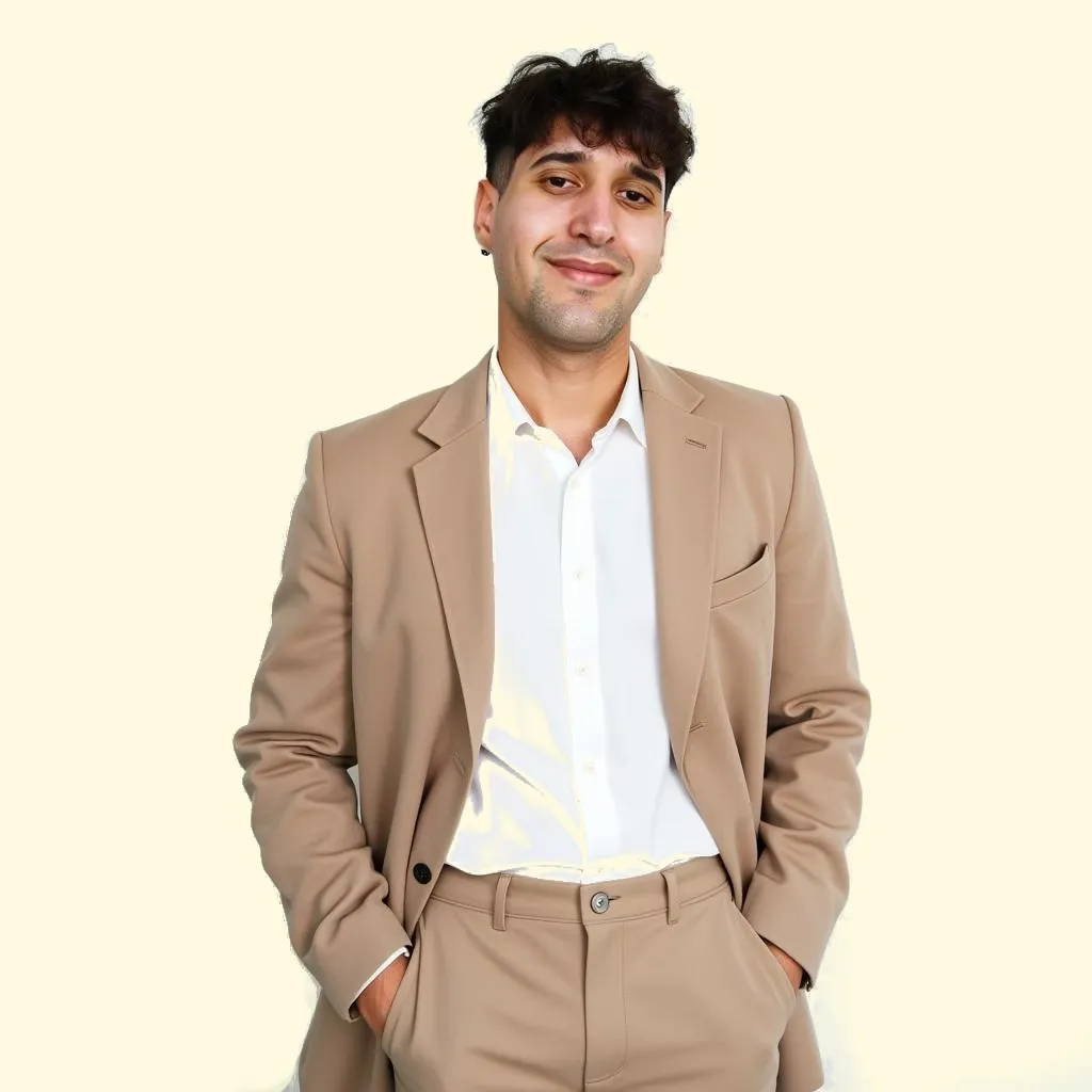 Héctor Pascual Marín en traje posando